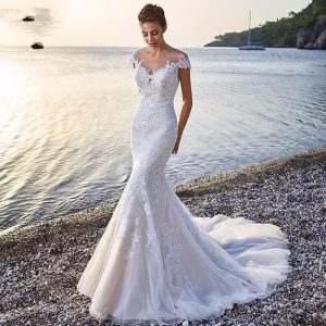 Plus Size Mermaid Wedding Dress