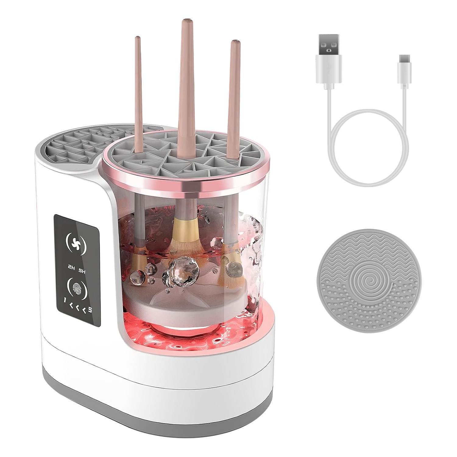 4 In 1 Electric Makeup Brush Cleaner USB Powered Machine