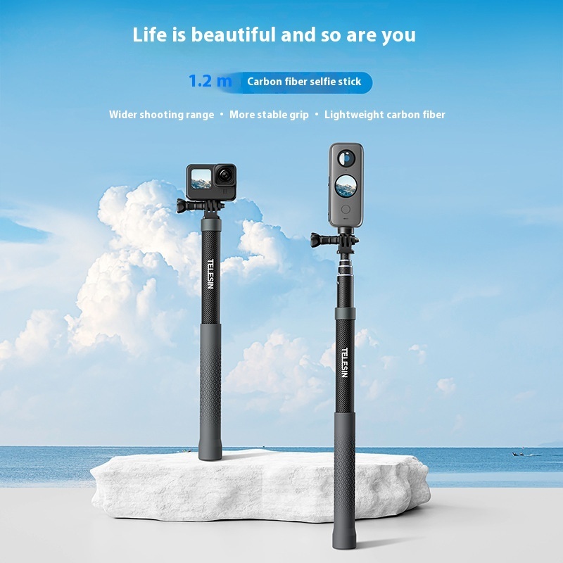 12 M Carbon Fiber Selfie Stick – Lightweight & Durable