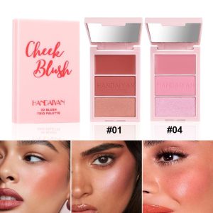 3-in-1 Blush For Your Perfect Glow compact with blush bronzer highlighter
