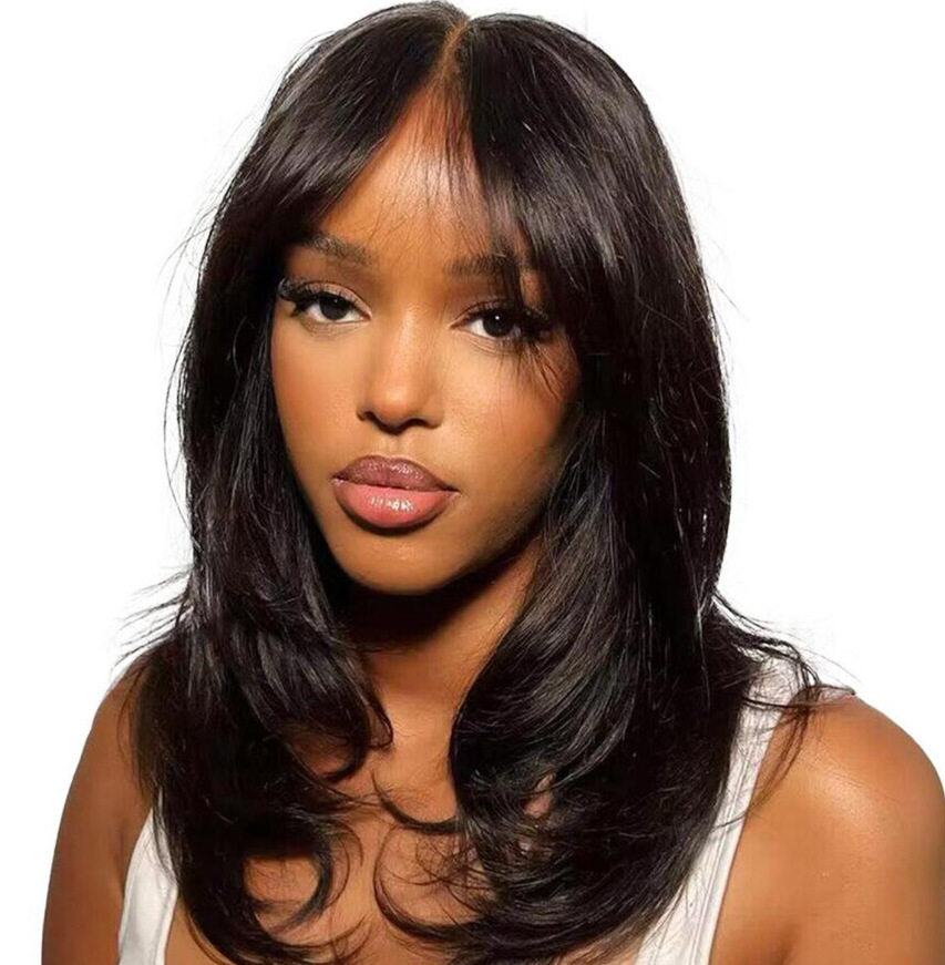 Women's High Temperature Silk Chemical Fiber Headgear Wig front view