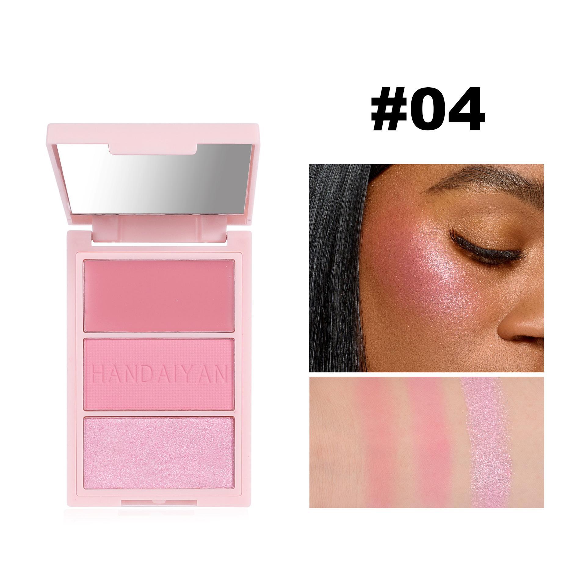 3-in-1 Blush For Your Perfect Glow compact with blush bronzer highlighter