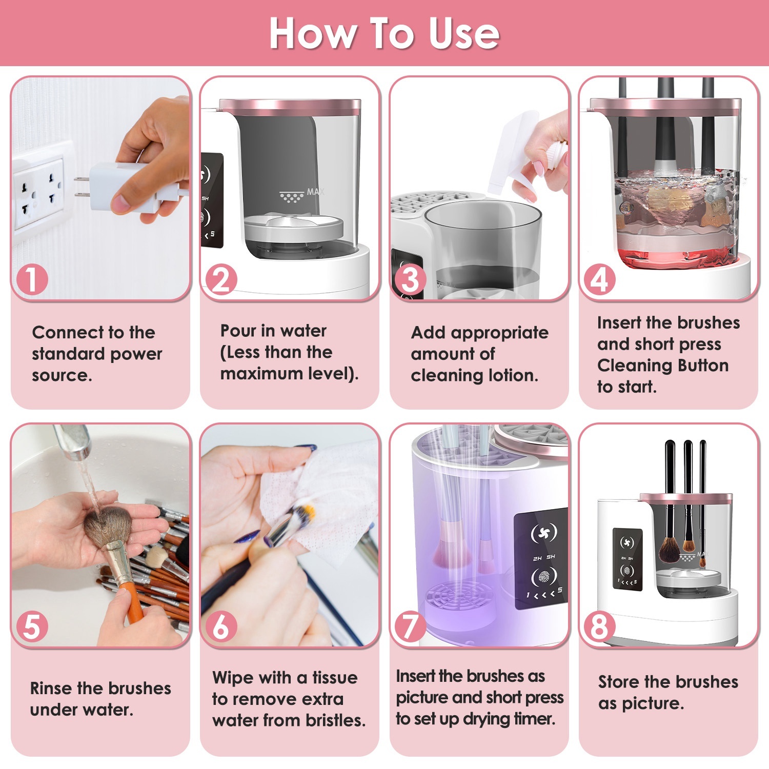 9b8501e1-6f44-446f-a125-d0347836b4f4.jpg 4 In 1 Electric Makeup Brush Cleaner USB Powered Machine