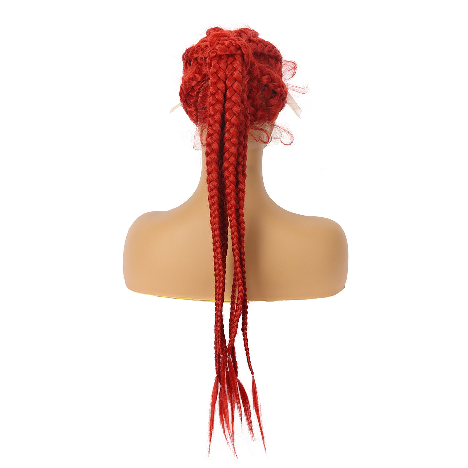 Eight Braids Hand-woven Former Lace Head Cap in black