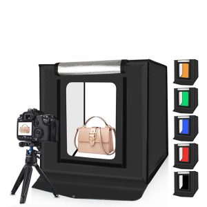 40CM Folding Studio LED Light Box – Dimmable Photo Booth
